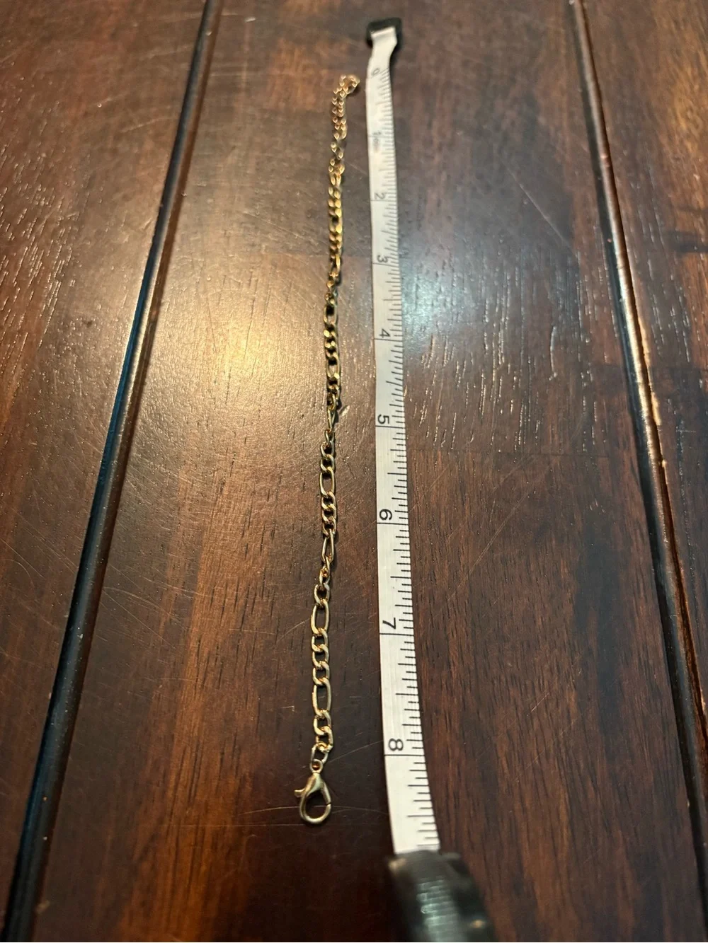 Gold toned chain bracelet